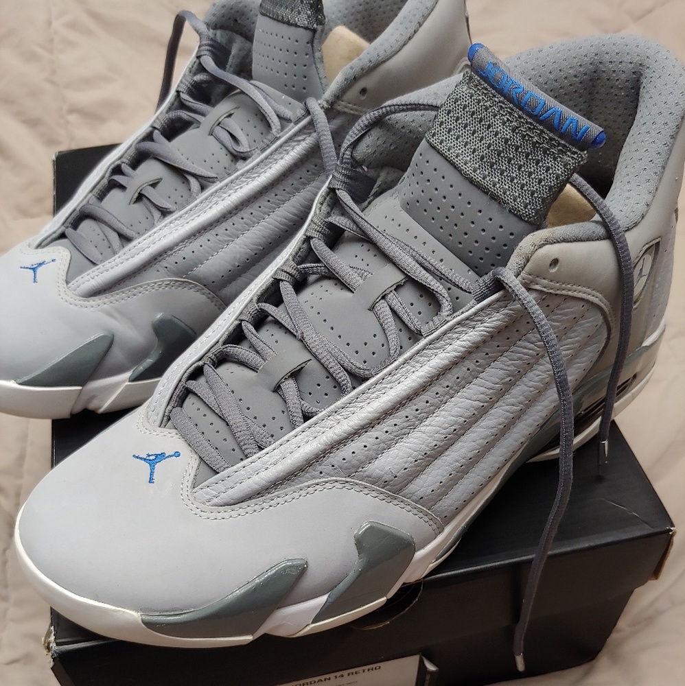 Air Jordan 14 Retro Wolf Gray/Sport Blue